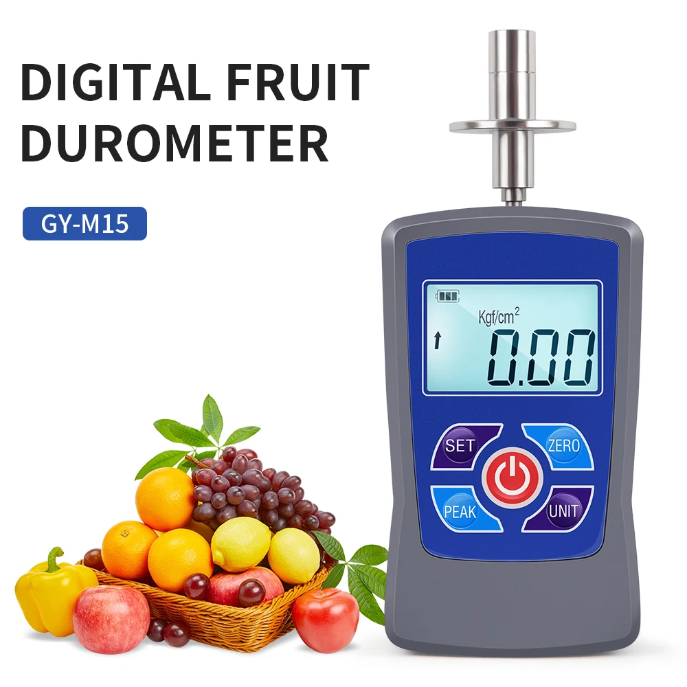 

GY-M15/M30 Digital Fruit Hardness Tester Meter Fruit Dynamometer Firmness Sclerometer To Measure Maturity Level Of Fruit