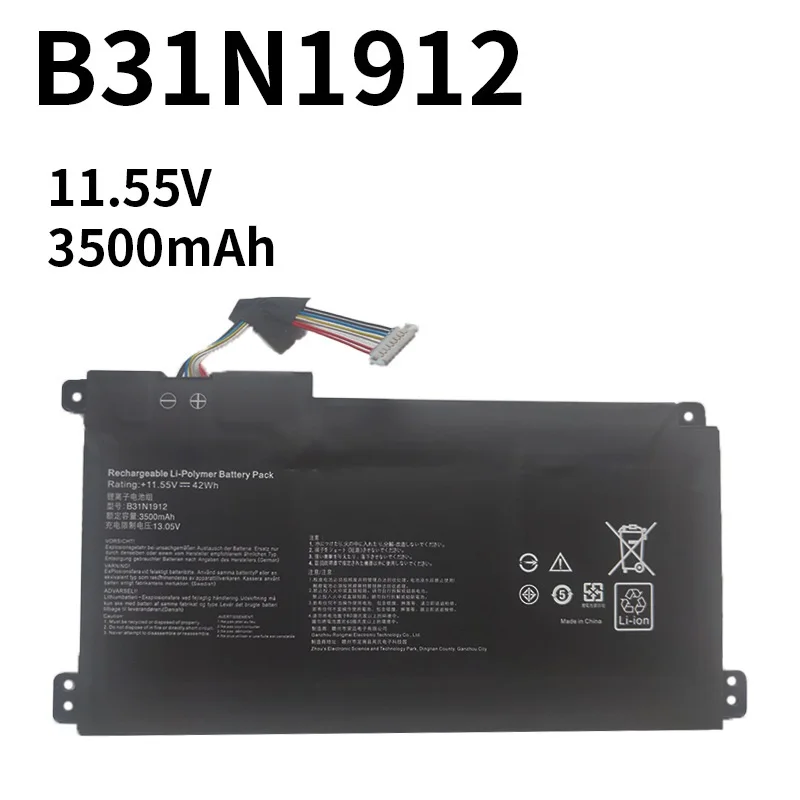 42Wh B31N1912 C31N1912 Laptop Battery For Asus VivoBook 14 F414MA E410MA-EK018TS BV162T EK026TS E510MA Series 11.55V