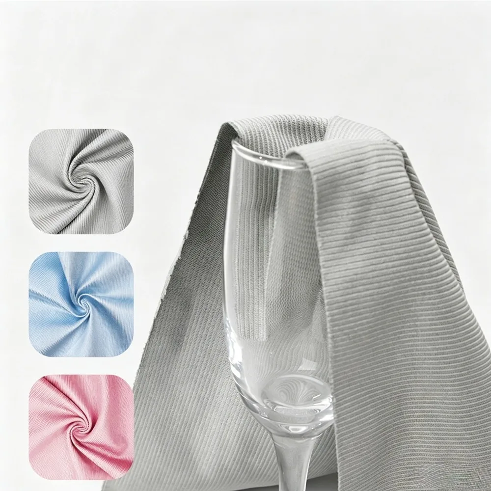 New Microfiber Glass Cleaning Cloth Lint-Free Streak-Free Polishing Towel for Window Mirror Car Windshield Kitchen Home Cleaning
