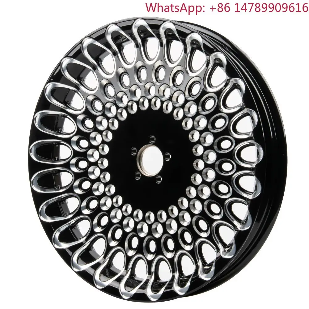 Bullet Hole Forged Hub/Wheel/Rim With Gloss Black Finish For 18-later Haley Street Bob Softail Standard Fatboy BreakoutMotorcycl