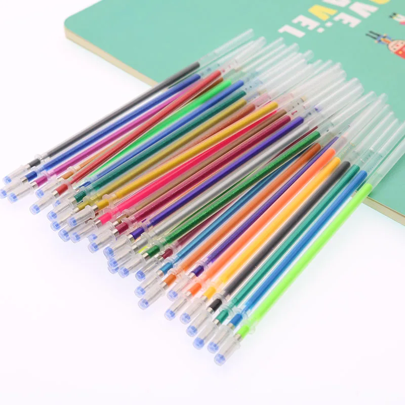 New Flash Refill Color Full Flash Refill Children\'S Drawing Office Supplies 12/24/36/48 Colors Creative Glamorous Color Refill