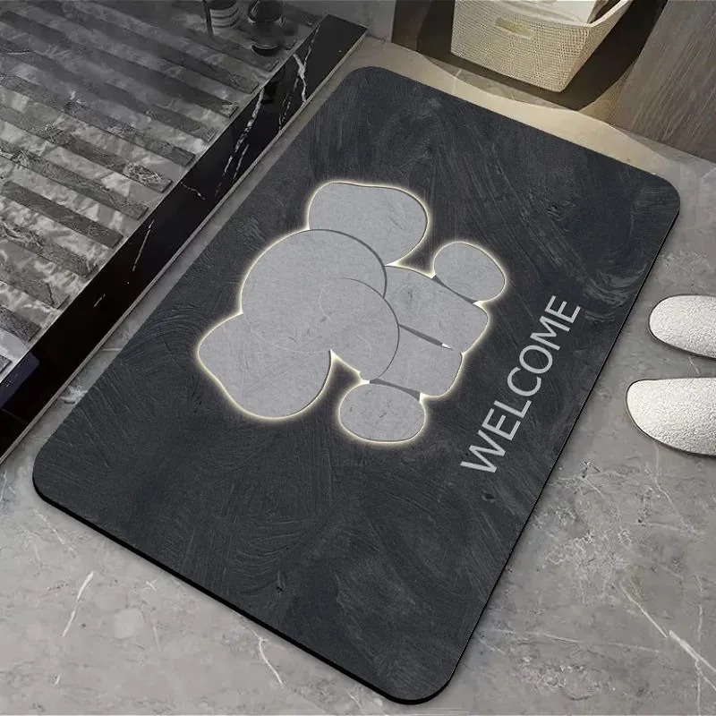 Cute Panda Pattern Door Mat Decoration Home Bathroom Mat