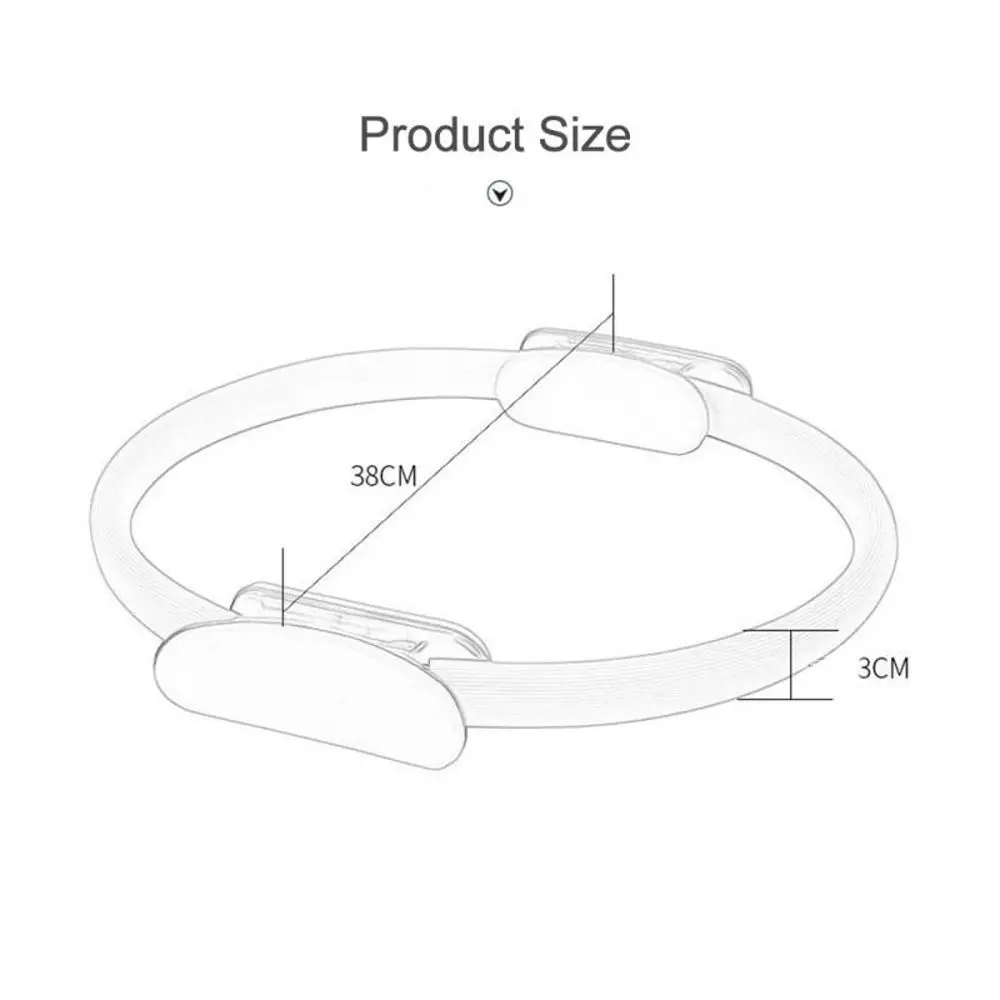 الفتيات 38 سنتيمتر معدات بيلاتيه فقدان الوزن تجريب الرياضة المنزل تجريب ماجيك دائرة اللياقة البدنية الدوائر اليوغا دوائر بيلاتيس الدائري