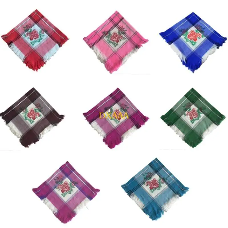 

DXAA Soft Breathable Headscarf Fashionable Cotton Headwrap Elegant Women's Shawl for Office Party and Shopping Occasion