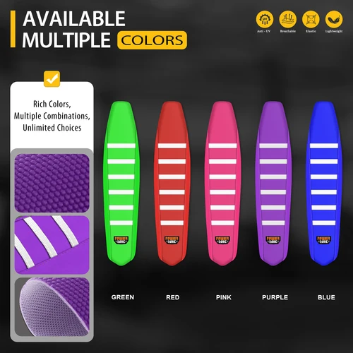 Imagen 2 del producto Funda de asiento Universal de costillas blancas espaciales para KTM Honda Yamaha Suzuki Kawasaki EXC SX YZF WRF CR KX KXF accesorios de motocicleta