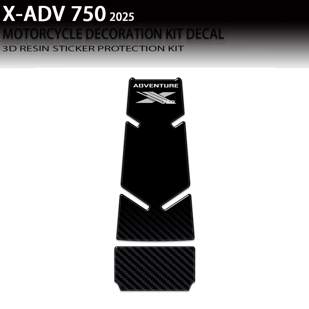 3D Resin Motorcycle Stickers Compatible with For Honda X-ADV 750 Tank Protection 2025 Model