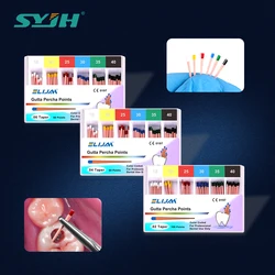 Dental Endodontics Gutta Percha Points Paper Tips Cone 02/04/06 Taper Disposable Guttahanger Taper Dentistry Clinic Materials
