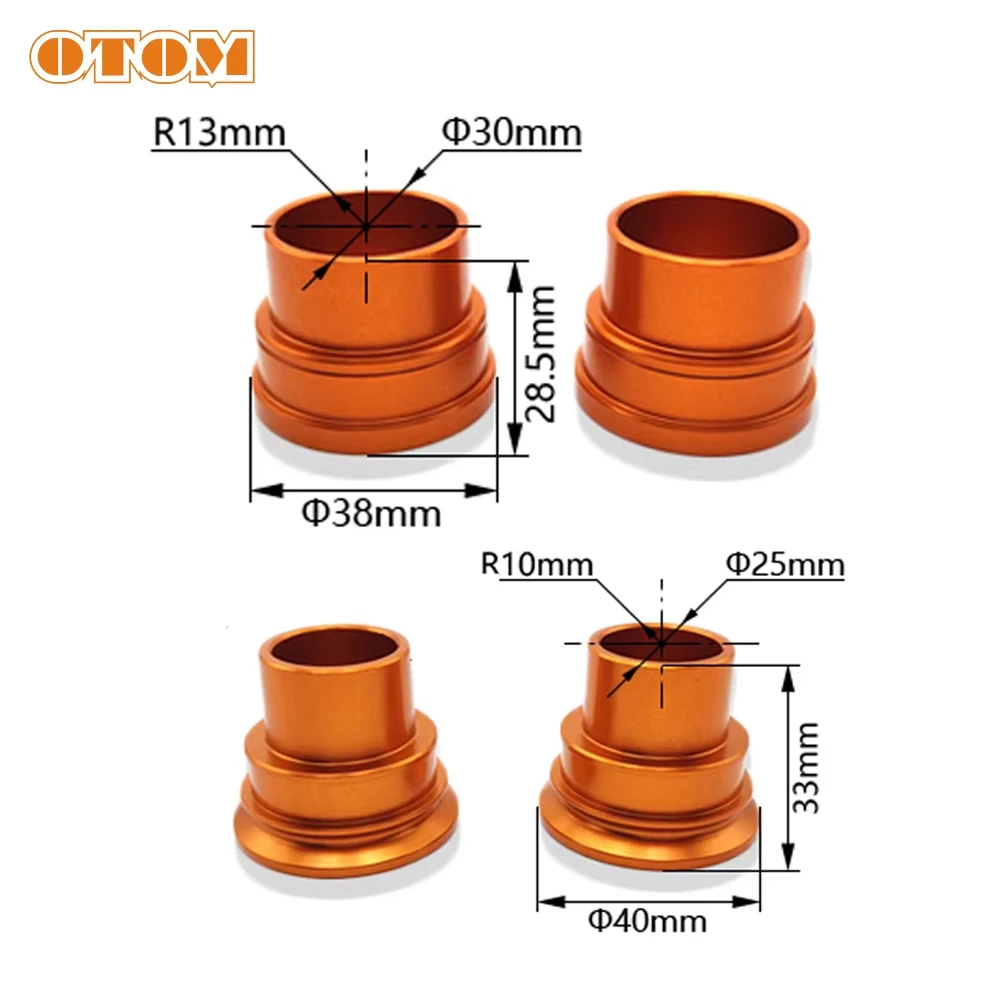 OTOM Motorcycle Front Rear Axle Bushing Wheel Spacers Hub Collars For KTM SX SXF XC EXC EXCF XCW XCF-W 125 150 250 300 350 450