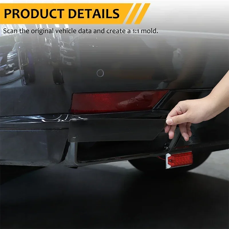 For Cadillac Escalade 2021-2023 Car Rear Fog Lamp ABS Blackened Cover Decoration Car Protect modified external Accessories