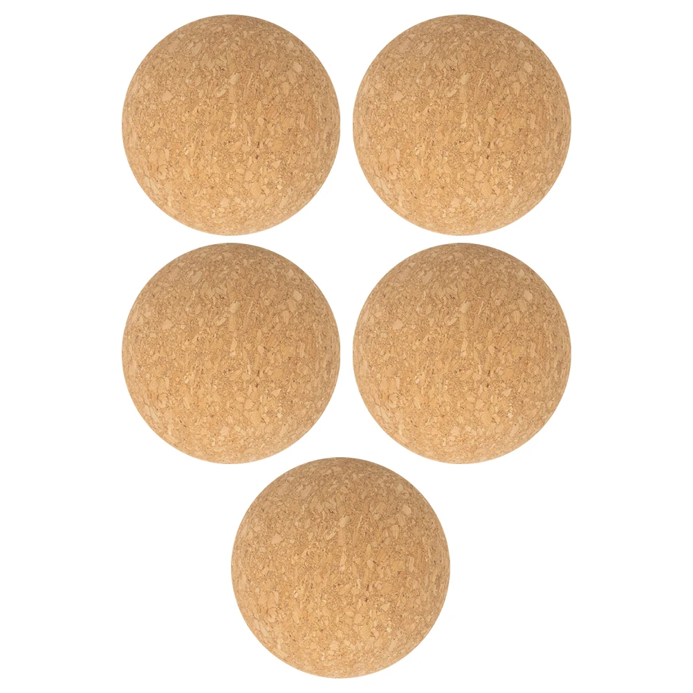 

5pcs Wooden Mini Soccer Balls Tabletop Football Replacement Mini Footballs Replacement Durable For Home Entertainment