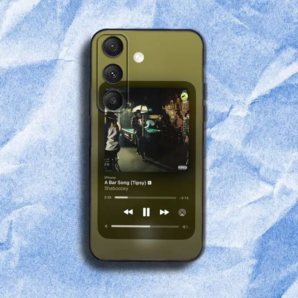 S-Shaboozey A Bar Song Phone Case For Samsung S 25,24,23,22,30,21,10,9,Ultra,Plus,Lite,FE,4,5G Black Soft Case