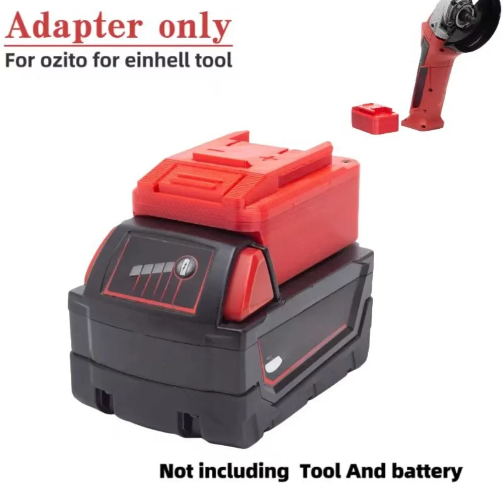 Adaptador de batería para Milwaukee M18, convertidor de litio para Einhell, convertidor de herramientas OZITO (solo adaptador)