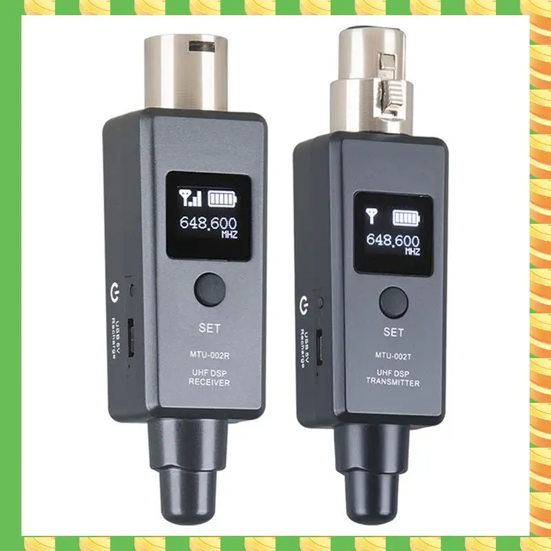 

AB53 Microphone Wireless System Micphone Wireless Transmitter UHF Transmitter Receiver Mi Line For Dynamic Condenser