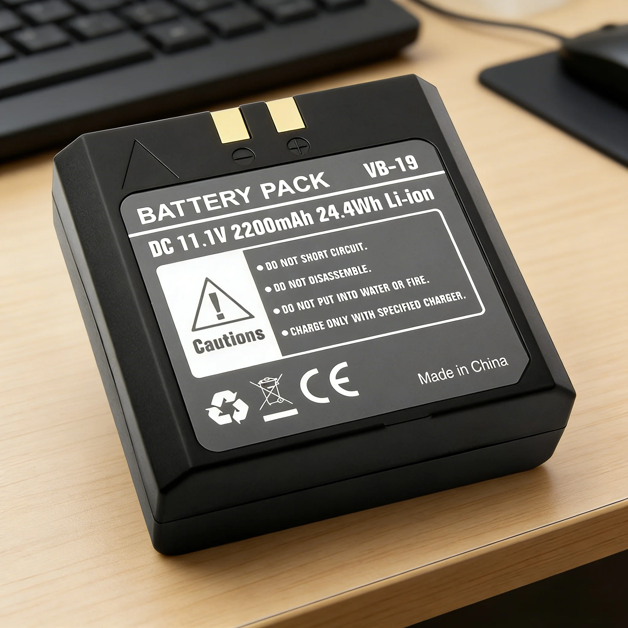 2200mAh VB19/VB18 Li-ion Battery Pack for Godox V860II/V850IITT685II/TT350/TT600/AD200 ProSpeedlite Flash Professional Power Kit