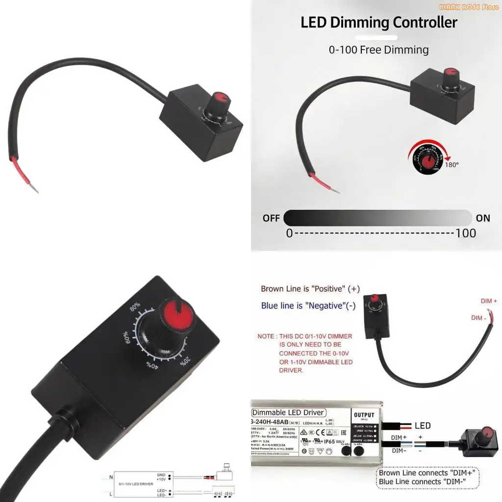 K1AE Reliable 0-10V LED Dimmer With Seamlessly Installation And Energy Saving