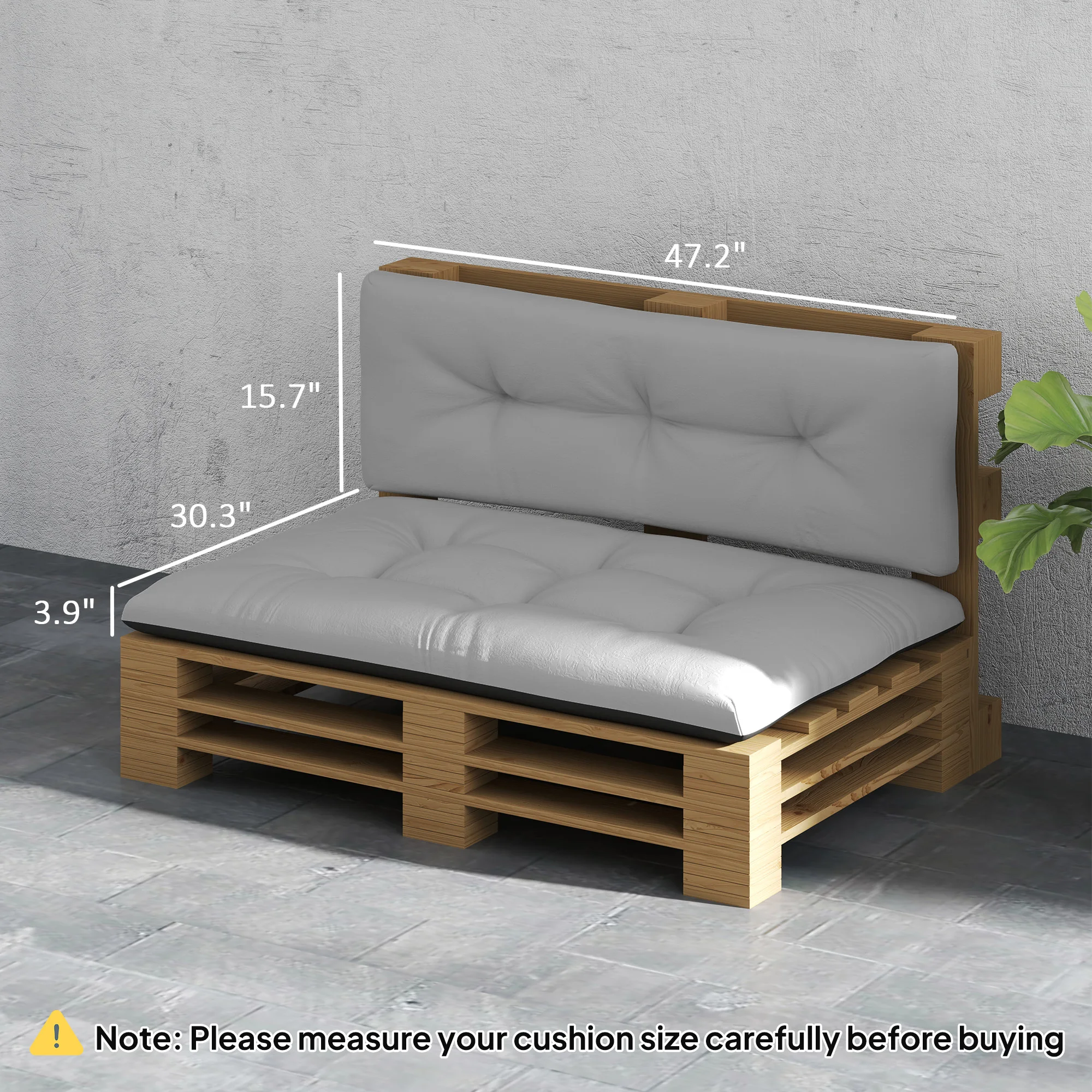 2-Seater Outdoor Tray Seat Cus - Outdoor Furniture Replacement Fabric 评论和价格