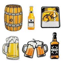 Oktoberfest Beer Festival Iron-On Embroidered Badge Patches for DIY Hole T-shirt Backpack Clothing Jeans Appliques Sticker