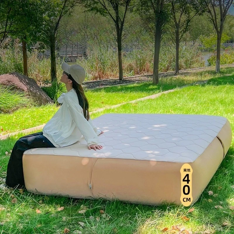Automatic inflatable mattress deep sleep air bed TPU40 outdoor tent camping double triple bed