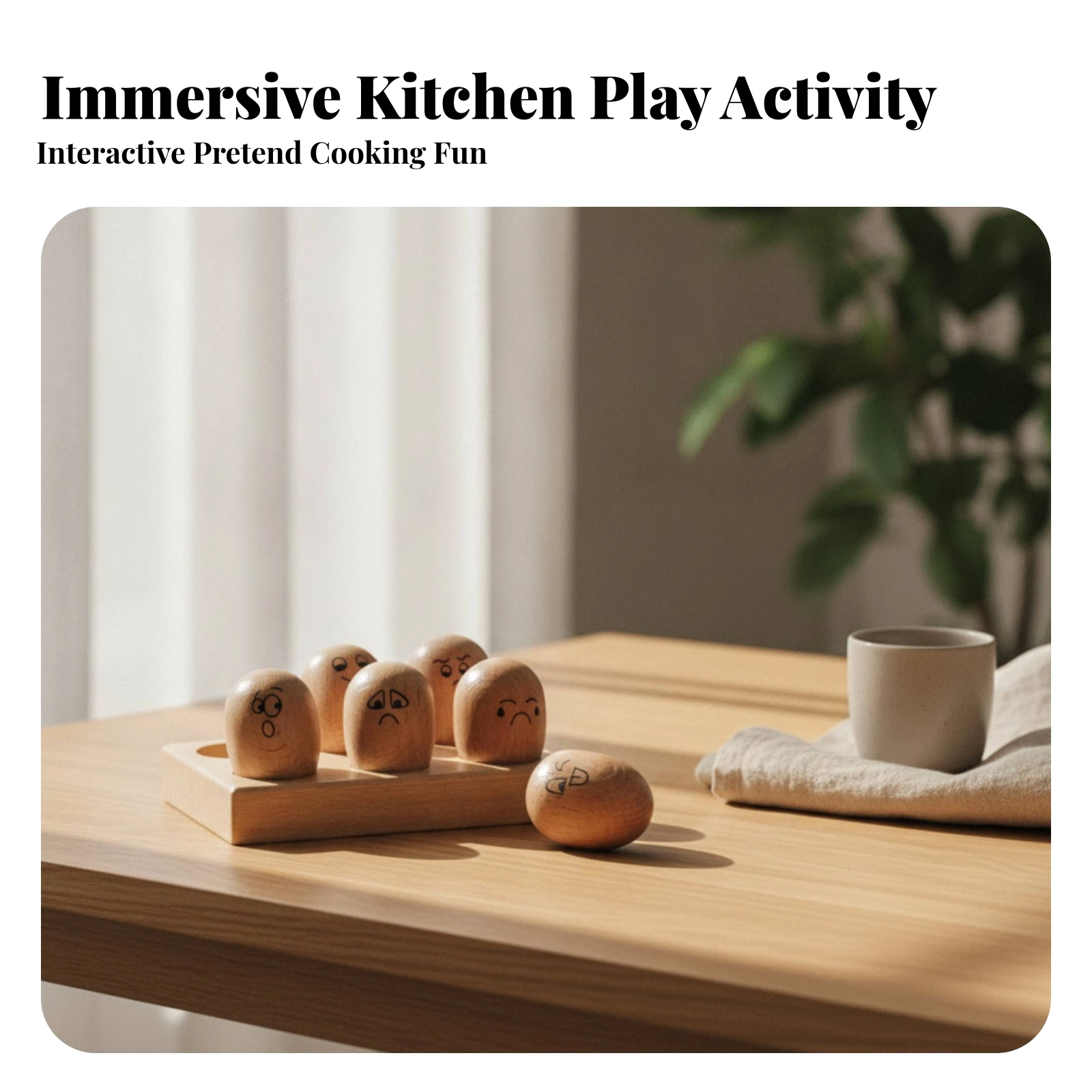 6-pieces-wooden-emotion-toy-set-printed-faces-egg-matching-toy-wooden-sorting-tray-natural-wood-egg-shaped-pieces-pretend-play