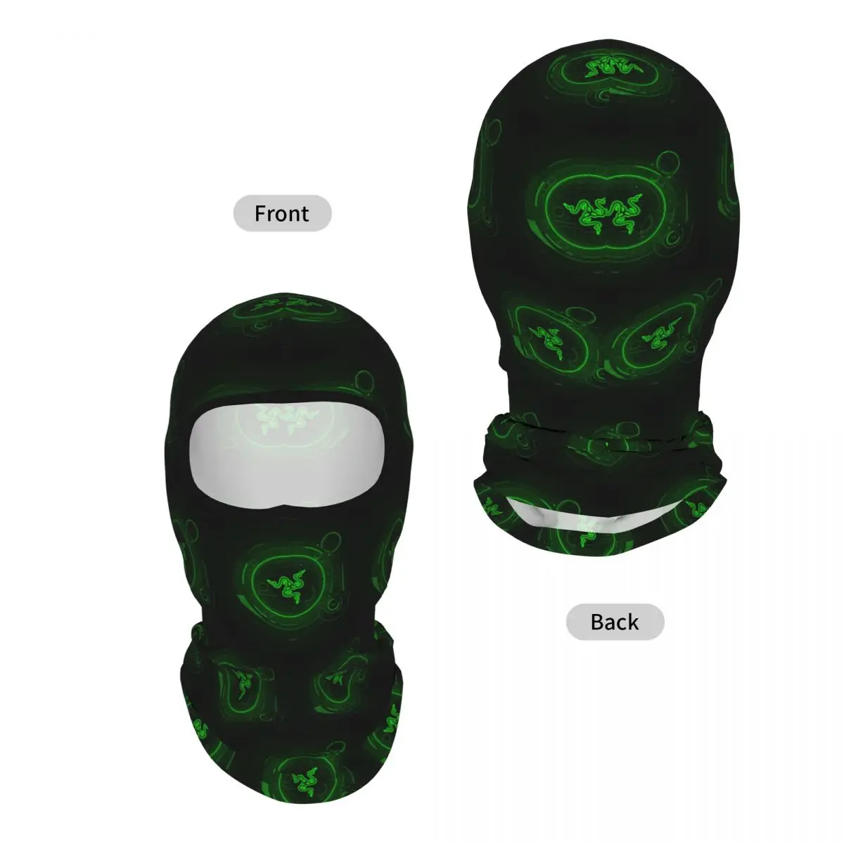 Razer Coasters Breathable Thin Balaclava Full Face Mask Sun Protection Neck Gaiter For Motorcycle Fishing Outdoor