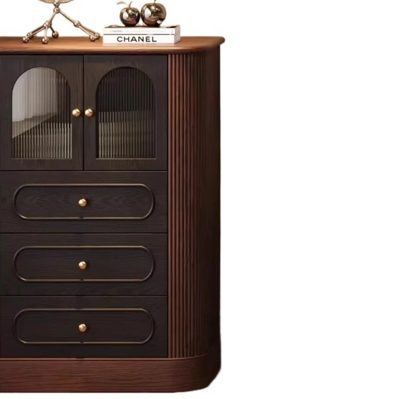 

Винтажный комод из массива дерева, б/у, для гостиной, прикроватный шкаф для хранения, пристенный