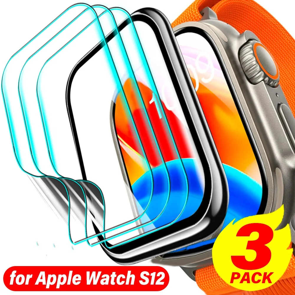 1-3Pcs Composite Films for Apple Watch S12 Screen Protector Protective Film Anti-scratch Soft Hydrogel Film for Apple Watch S12