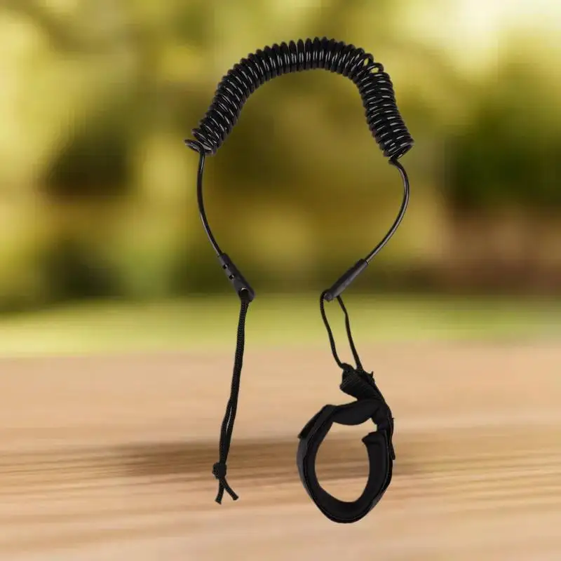 Coiled Elastic Ankle Leash for Surfing, Sup Paddle Board Surfboard Leg Rope