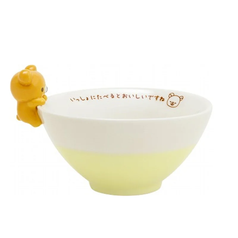 

Rilakkuma Spot Расслабленный Медведь Керамическая Миска Для Риса Симпатичная Японская 3D Посуда Коллекция Подарок для Девочек Бытовая Игрушечная Фигурка