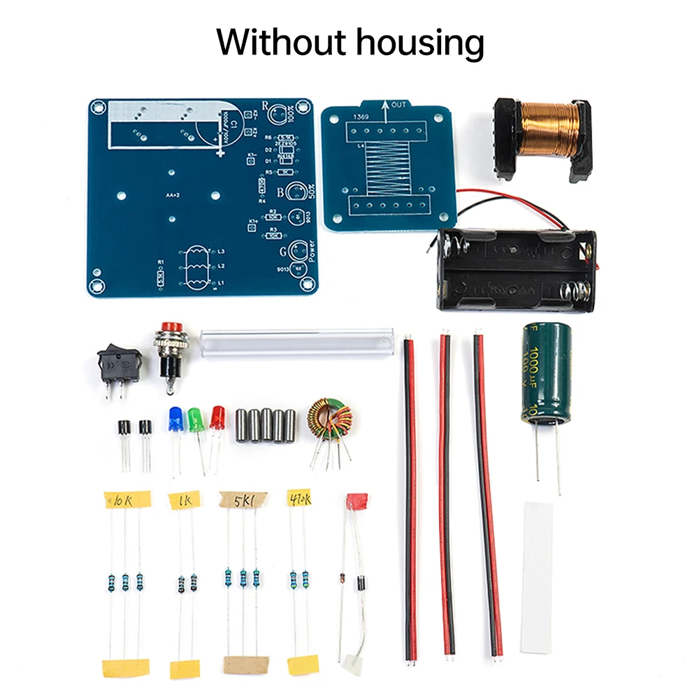 Primary High Voltage Electromagnetic Gun Coil Booster Module Scientific Experiment Remote Gun Shell DIY Production Kit