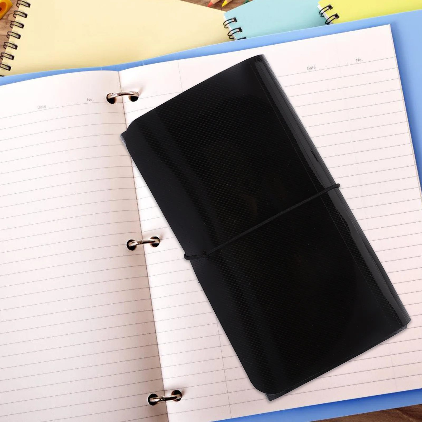 

Portable Receipt Folder Organizer with Button Closure Expandable Document File Holder for Bills Papers Storage Multi Layer