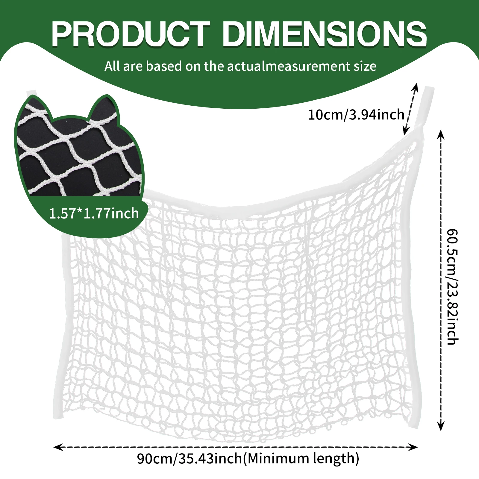 1PC Hay Net for Horses Slow Feed Hay Bag for Goat Sheep Hanging Hay Large Capacity Feeder Bag Stable Stall Paddock Rest Toy