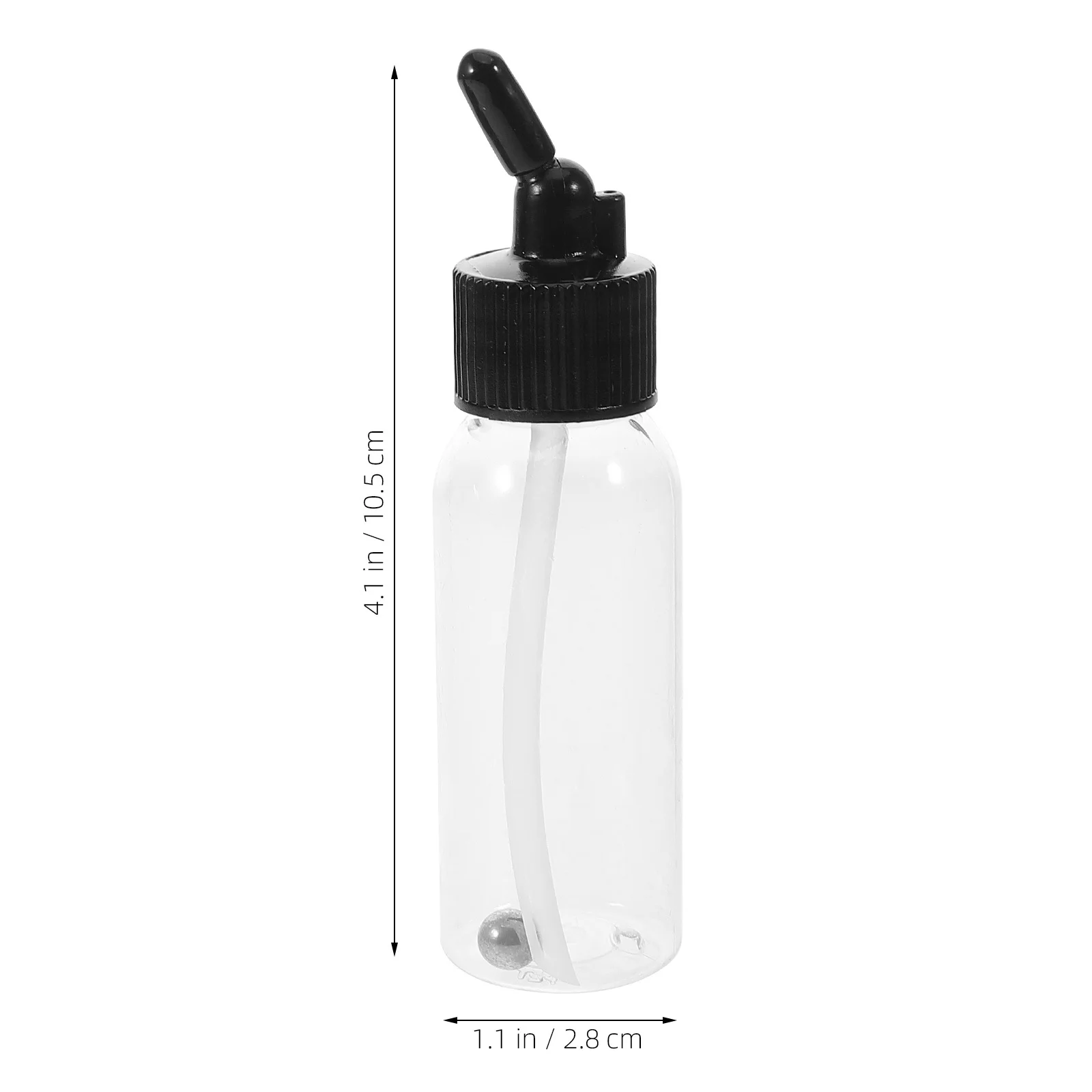 10 Stück Kunststoff-Airbrush-Flaschen, Pigmentbecher, wiederverwendbar, versiegelter Boden, Saugnapf, Farbdosierbehälter, Airbrush-Zubehör