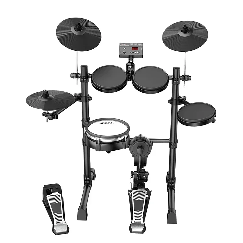 2025(TDX-15S)AROMA Professional Electric Drum Set 5 Drums 3 Cymbals Electronic Drum Set children or beginners