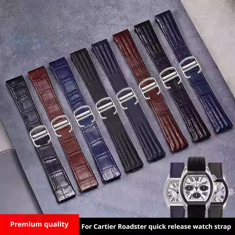 Leather Strap Quick Release - Correa de reloj de cuero genuino
