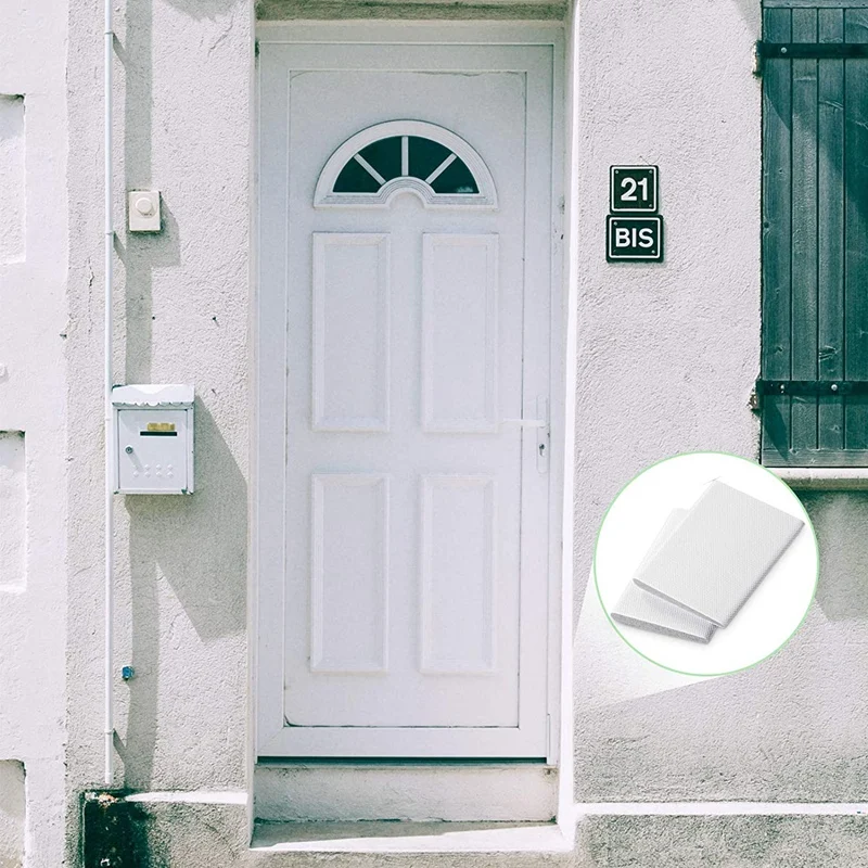 

Door Corner Seals 6 Pieces Self-Adhesive Door Corner Seals, Weather Stripping Wedge Draft Stopper,