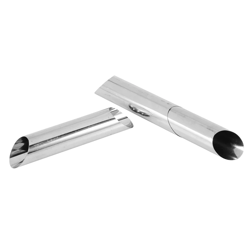 

Cannoli Tubes, 5 Inch Large Stainless Steel Cannoli Forms Non-Stick Cream Horn Danish Pastry Molds Pack Of 45-B09B
