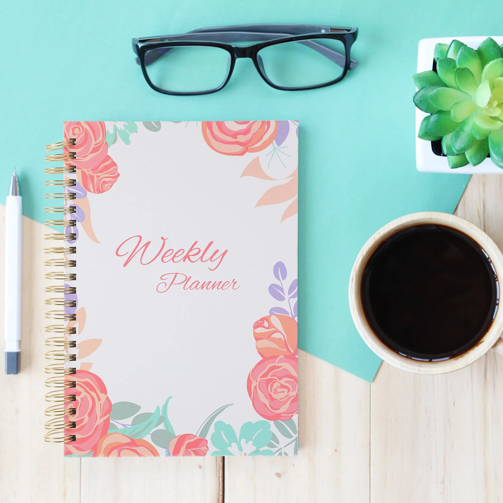 

Hard Cover Notepad Portable Academic Planner Book Teacher Lesson 2024 Organizer The Notebook