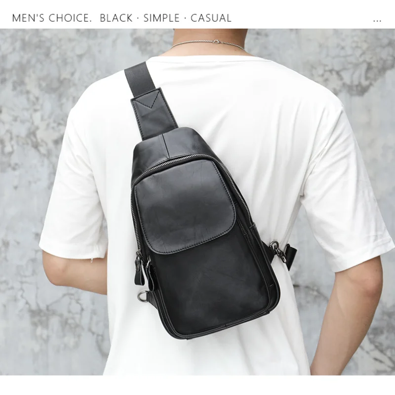 Men Chest Pack Crossbody Bag Shoulder Bag Male Messenger Bag Casual Crossbody Bag Fashion Men\'s Purity Handbag