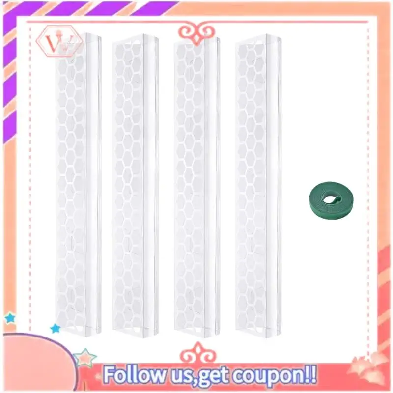 

AT84-4, 4 шт., 17-дюймовые пластиковые опоры для растений (для монстеры), специально разработаны для вьющихся растений, складные опоры для растений