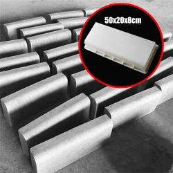 Roadside Rocks, Cement Molds, Plastic Curved Edge Stones, 50X20X8Cm Long Line, Reusable Circular Arc, Suitable For Road Edges