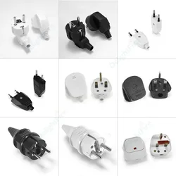 Adapter wtyczki EU/UK/US/AU 16A męskie gniazda wymienne Rewireable Schuko gniazdo elektryczne złącze EU do przedłużacza kabla zasilającego