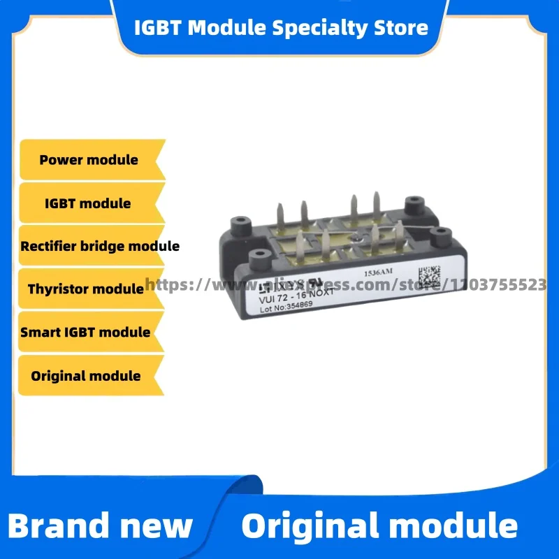 

VUB72-16N01 VUB72-16NOXT VUI72-12NOXT VUI72-16NO1 IGBT Module New Original