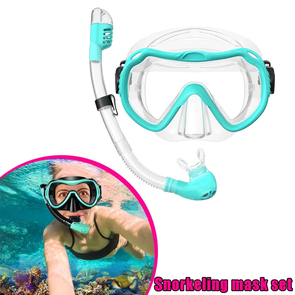 

Детская маска для дайвинга, детская полнолицевая HD-маска для дайвинга с защитой от запотевания, набор масок для подводного дайвинга, детское оборудование для плавания и снорклинга