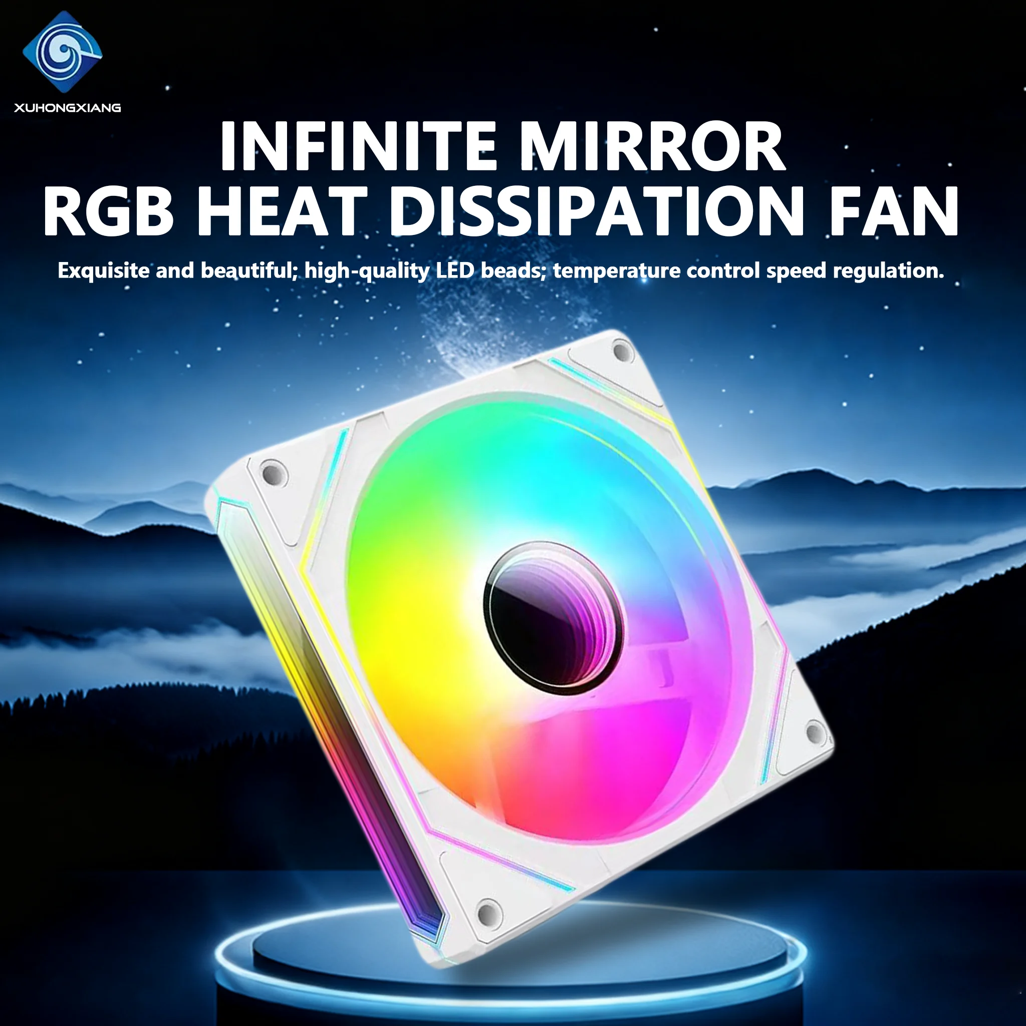 

120mm RGB Computer Case Fan 12V High Speed PC Cooling Silent Fan 800 1600 RPM LED CPU Chasis Cooler Ventilador for PC Gaming