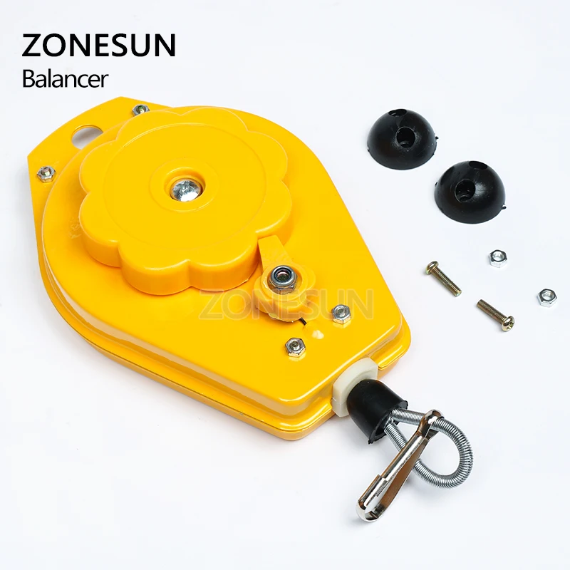 Equilibrador de resorte ZONESUN 1,5 kg-3,0 kg destornillador herramienta colgante llave de par gancho de alambre de acero herramienta de medición
