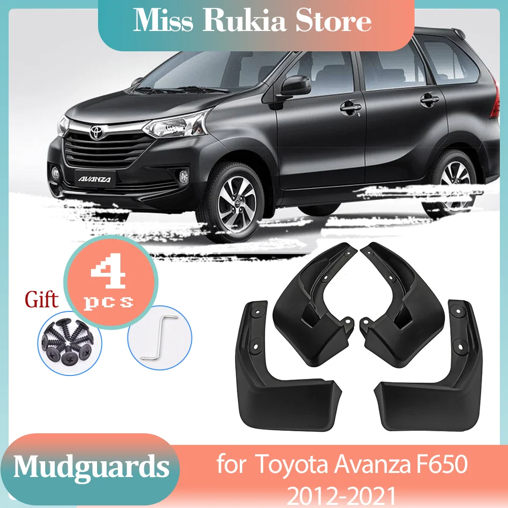 

Mud Flaps for Toyota Avanza Daihatsu Xenia F650 2012~2021 2014 2016 Mudguards Splash Guards Fender Flare Car Wheel Accessories