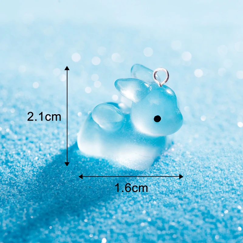 10pcs Luminous Marine Animal Dolphin Seal Sea Lion Turtle Octopus Charms for Jewelry Making Resin Pendants DIY Earring Keychain