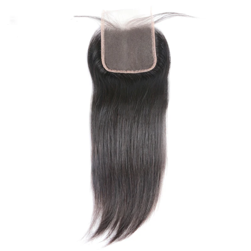 5x5 Skinlike Real HD Lace Closure Ultra-thin Invisible HD Transparent Lace Single Knot Pre-Plucked Straight Real Brazilian Human Virgn Hair Closure Natural Color