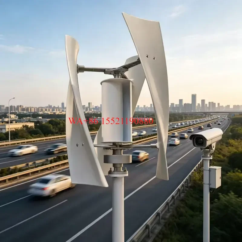 WMWMNU High Efficiency Vertical Axis Wind Generator Breeze Activated Home Wind Turbine for Remote Area Residential Power