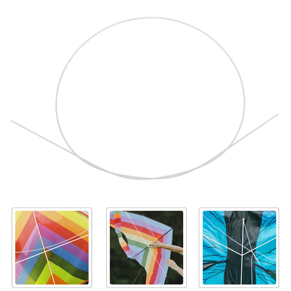 

4Pcs Kite Support Rods Easy to Assemble White Plastic Tubing for Outdoor Kite Flying Repair Replacement Spine